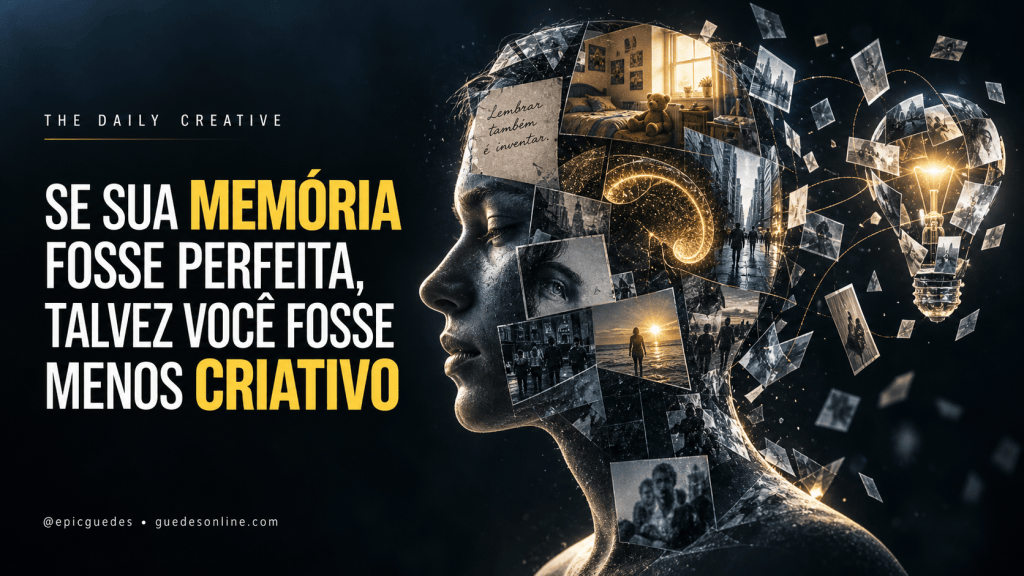 SE SUA MEMÓRIA FOSSE PERFEITA, TALVEZ VOCÊ FOSSE MENOS&nbsp;CRIATIVO