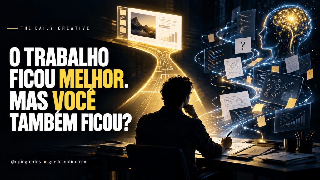 O TRABALHO FICOU MELHOR. MAS VOCÊ TAMBÉM FICOU?